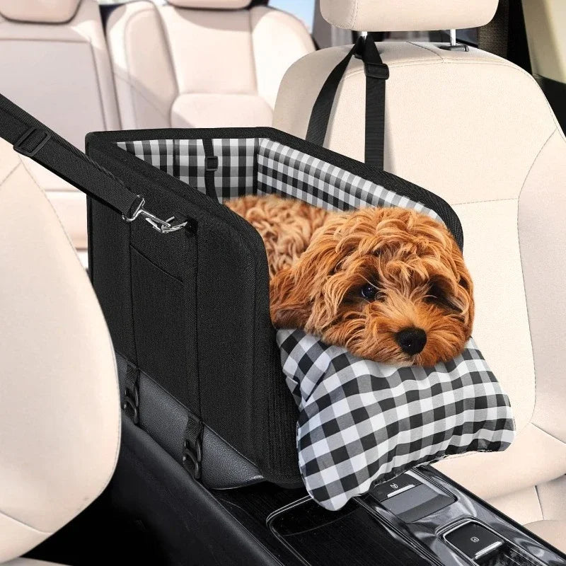 Portable Pet Dog Car Seat Central Control Nonslip Kennel Bed for Dog Cat Travel Accessories Dog Carriers Safety Car Armrest Box