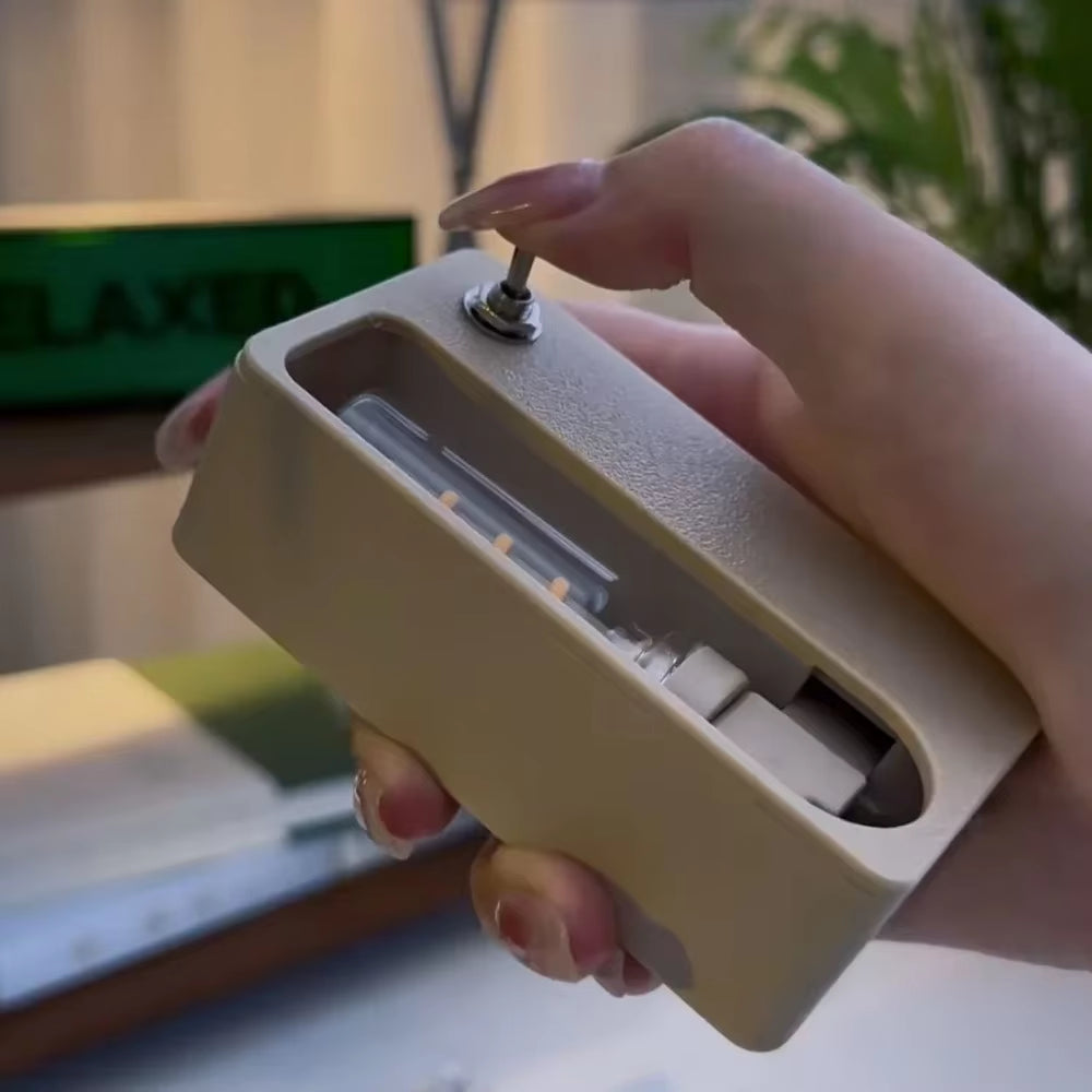 DIY Decompression Small Night Light LED Flip Small Night Light Creative Mechanical Magnetic Small Night Light Desktop Decoration