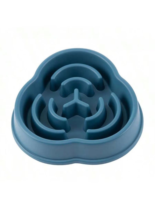 1Pc Dog Slow Food Bowl Plastic Anti-Choking Slow Eating Cloud Shape Large Dogs Prevent Vomiting and Protect Intestines