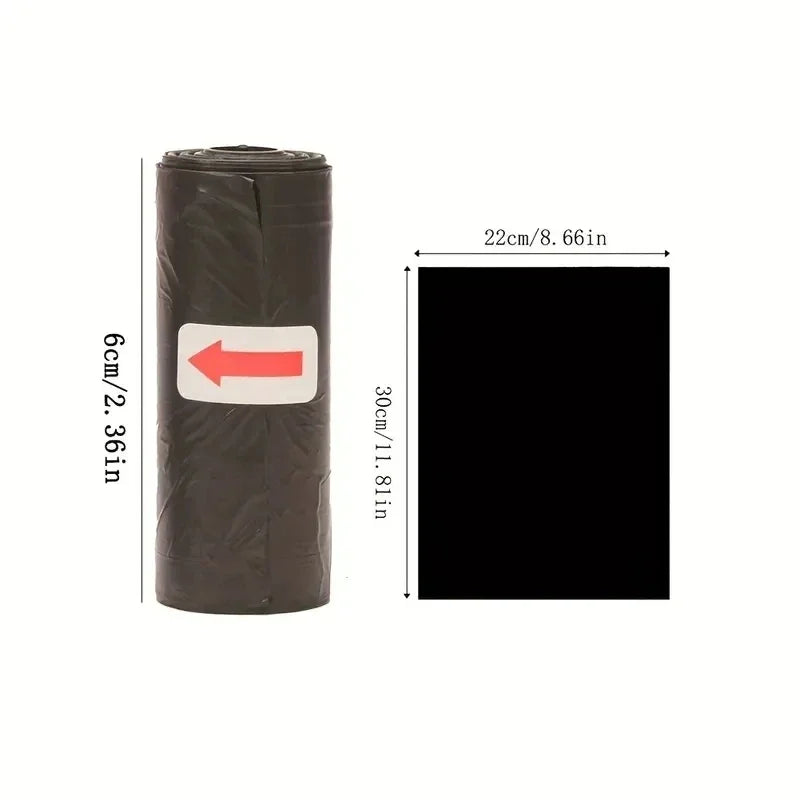 New Rolled Dog Poop Bag Biodegradable Thickened Pet Outdoor Cleaning Poop Bag with Breakpoint Dog Cat Poop Scoop Bag