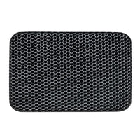 Cat Litter Mat,Winter Honeycomb Double Layer Cat Litter Trapping Mat, Non Slip Waterproof Urine Proof Large Kitty Litter Box Mat