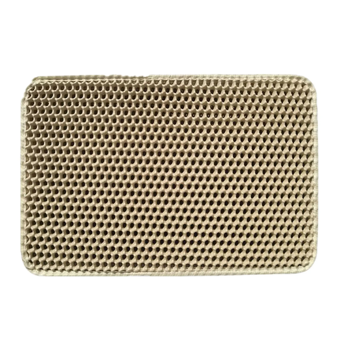 Cat Litter Mat,Winter Honeycomb Double Layer Cat Litter Trapping Mat, Non Slip Waterproof Urine Proof Large Kitty Litter Box Mat
