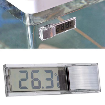 1Pc Aquarium Thermometer 3D Digital LED Electronic Fish Tank Temperature Fish Turtle Temp Meter Aquarium Decoration