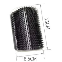 Cat Corner Brush Comb Massager for Cat Arch Plastic Scratcher Remove Hair Comb Grooming with Catnip Cat Self Cleaning Cat Supply
