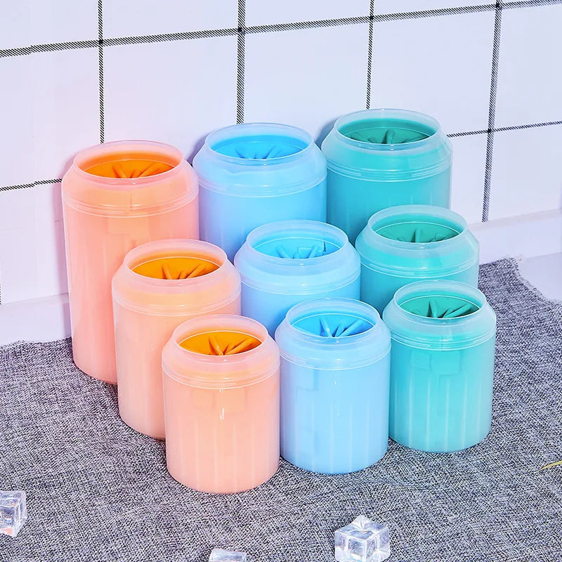 Soft Silicone Dog Paw Cleaner Cup Durable Massage Comb Efficient Foot Washing Tool Portable Pet Cleaning Accessories for Dog Cat