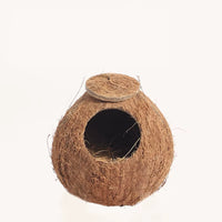 Hamster House Bite-Resistant Natural Small Pet Coconut Cages Guinea-Pig Hamster Hideout House Toy Wooden House Pet Supplies