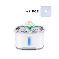 2.4L Automatic Pet Cat Water Fountain with LED Electric USB Dog Cat Pet Automatic Pet Drinking Fountain Dispenser