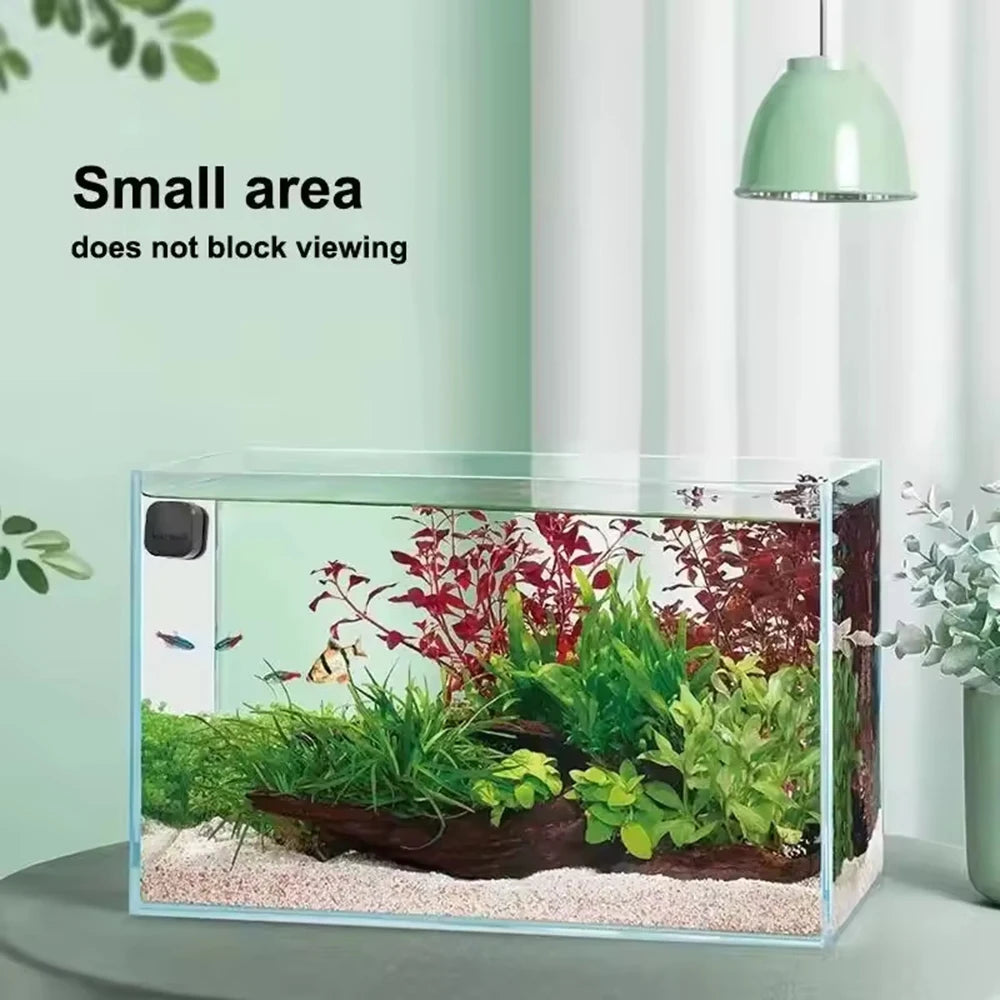 1Pc Magnetic Aquarium Glass Cleaner Brush, Mini Square Plastic Algae Scraper for Fish Tank Maintenance Suitable for Various Fish