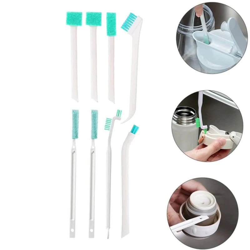 5/9 PCS Set Household Cleaning Brush Set for Bottle Window Crevice Clean