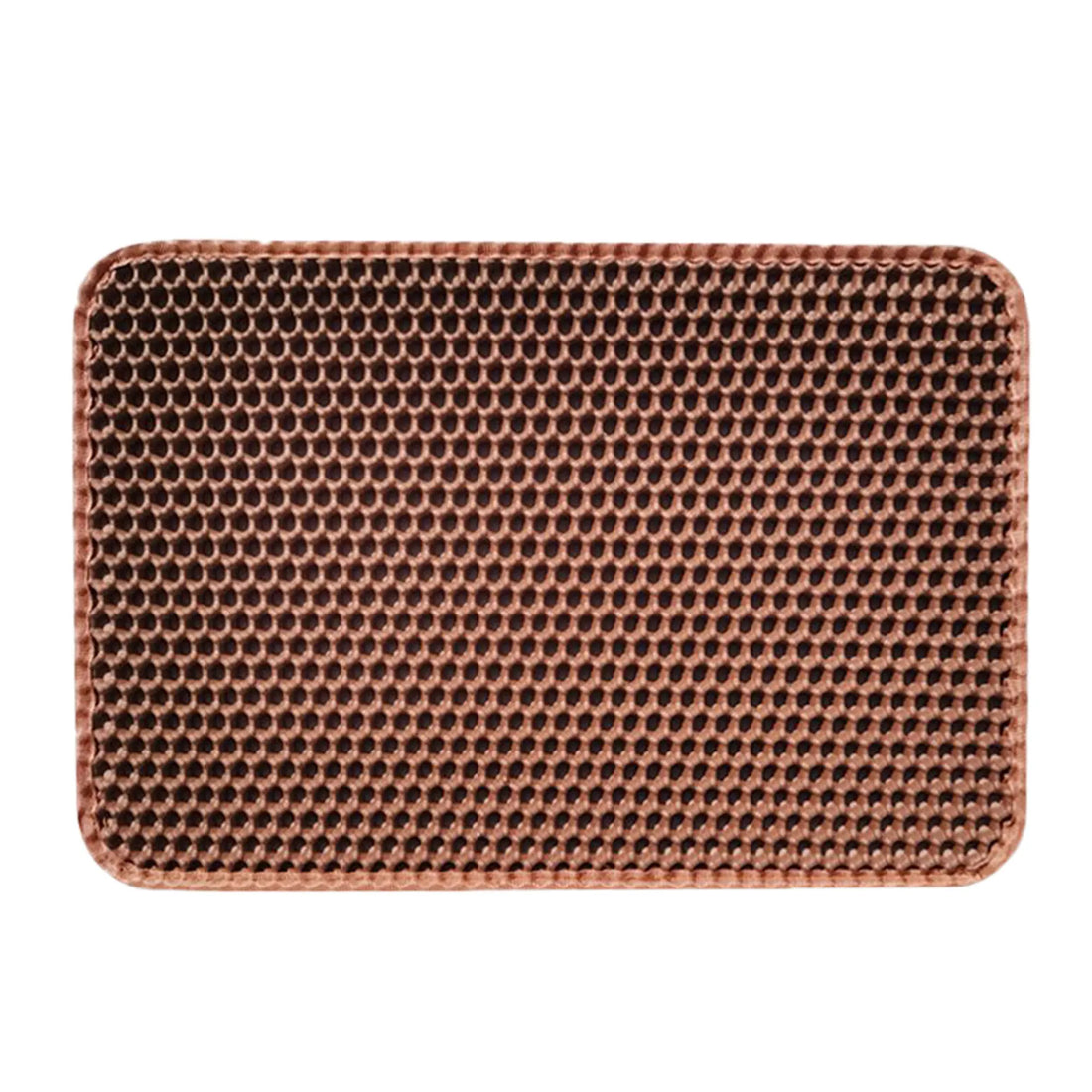 Cat Litter Mat,Winter Honeycomb Double Layer Cat Litter Trapping Mat, Non Slip Waterproof Urine Proof Large Kitty Litter Box Mat