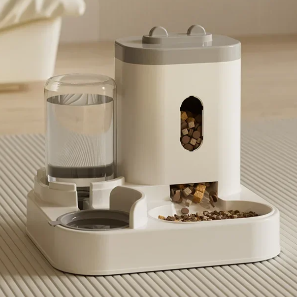 Automatic Feeder Dog Cat Food Bowl with Water Fountain Large Capacity Pet Food Storage Dispenser Container Puppy Pet Accessories