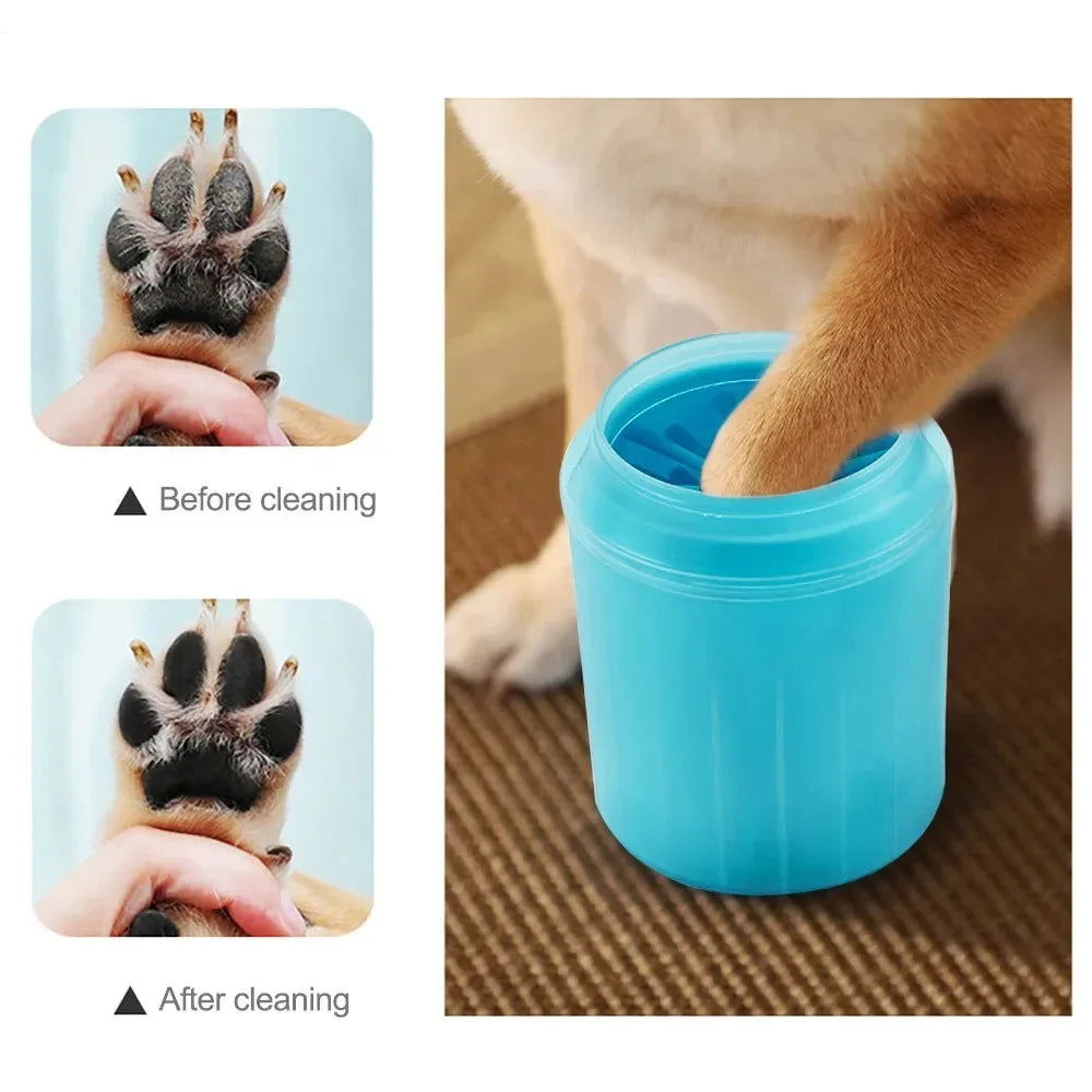 Soft Silicone Dog Paw Cleaner Cup Durable Massage Comb Efficient Foot Washing Tool Portable Pet Cleaning Accessories for Dog Cat
