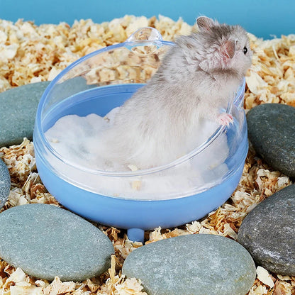 Hamster Bathroom House Sandbox Full Transparent Urine Sand Basin Bath Sand Room Toy House Small Pet Supply Accessories