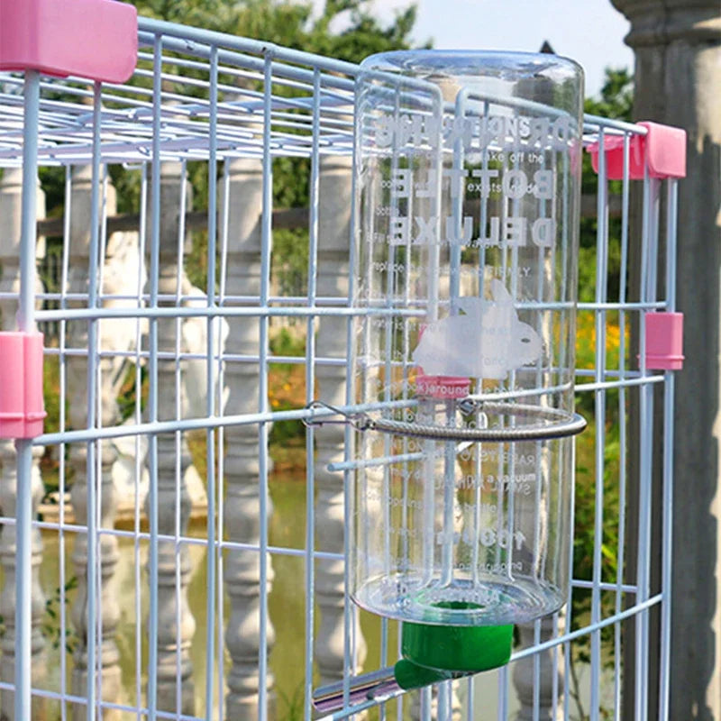 1000Ml Random Color Small Animals Drinker Auto Drinking Hangable Water Bottle for Rabbit Guinea Pig Parrot Rabbit Feeder