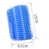 Cat Corner Brush Comb Massager for Cat Arch Plastic Scratcher Remove Hair Comb Grooming with Catnip Cat Self Cleaning Cat Supply