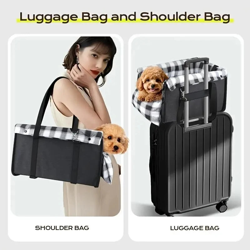 Portable Pet Dog Car Seat Central Control Nonslip Kennel Bed for Dog Cat Travel Accessories Dog Carriers Safety Car Armrest Box