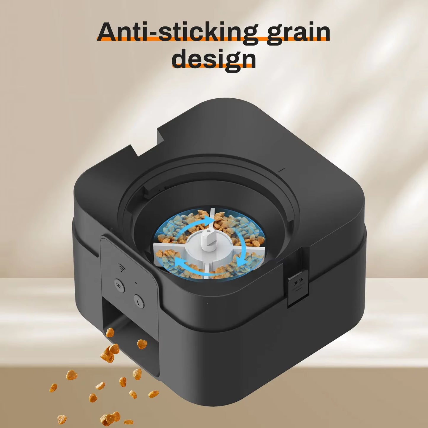 Smart Pet Feeder Automatic Cat Dog Food Dispenser, Timed Feeder with Programmable Portion Control, Slow Eat Bowl for Small Dogs