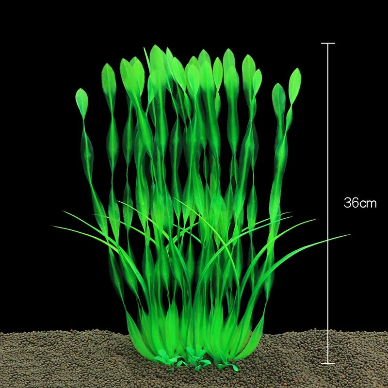 1Pc Artificial Underwater Plants Aquarium Fish Tank Seaweed Decoration Green Purple Water Grass Viewing Decorations for Home