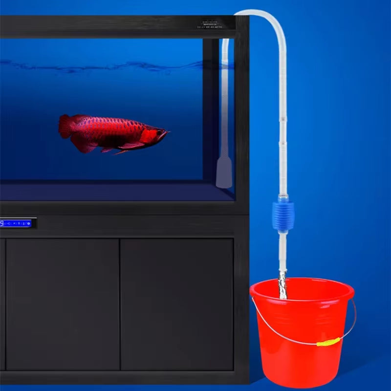 Aquarium Siphon Fish Tank Syphon Vacuum Cleaner Pump Semi-Automatic Water Change Changer Gravel Water Filter Aquarium Tools 1.4M