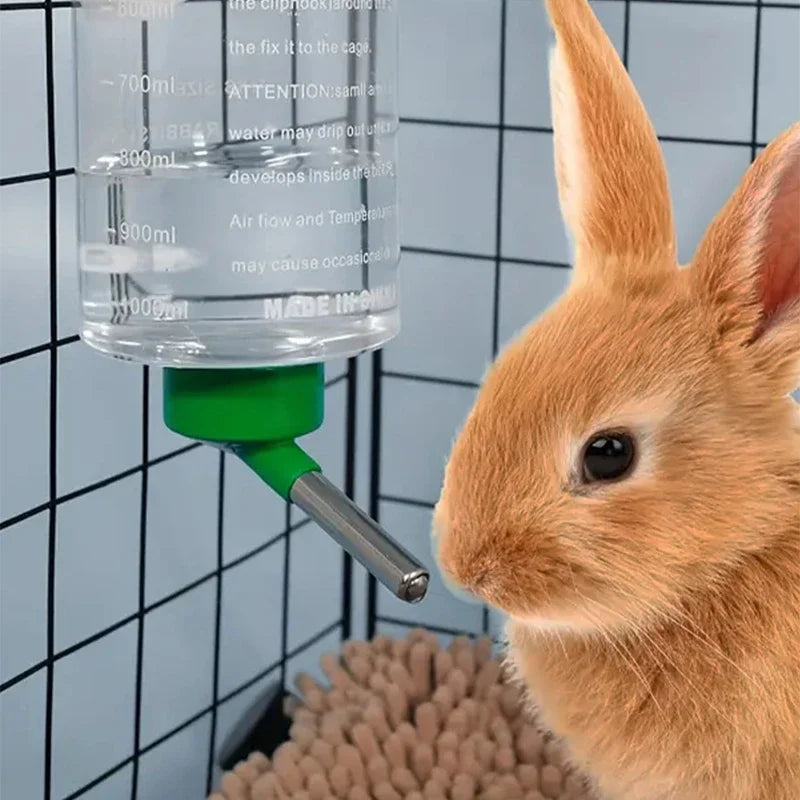 1000Ml Random Color Small Animals Drinker Auto Drinking Hangable Water Bottle for Rabbit Guinea Pig Parrot Rabbit Feeder
