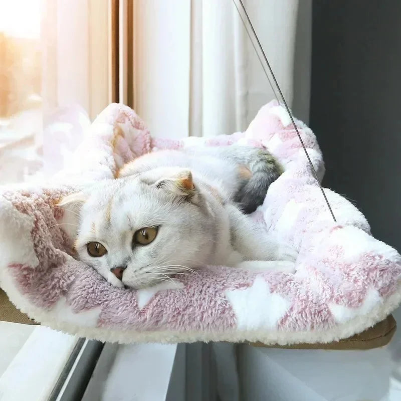 Cat Hammock Window Hanger Cat Hammock Washable Detachable Pet Bed Suction Shelf Bag Beds Seat for Cat Sleeping Pet Supplies