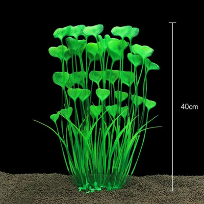 1Pc Artificial Underwater Plants Aquarium Fish Tank Seaweed Decoration Green Purple Water Grass Viewing Decorations for Home