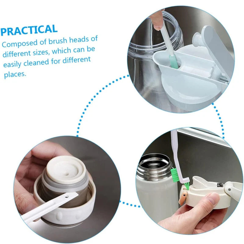 5/9 PCS Set Household Cleaning Brush Set for Bottle Window Crevice Clean