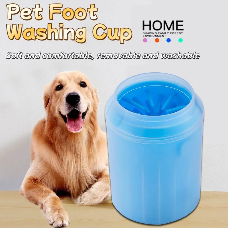 Soft Silicone Dog Paw Cleaner Cup Durable Massage Comb Efficient Foot Washing Tool Portable Pet Cleaning Accessories for Dog Cat