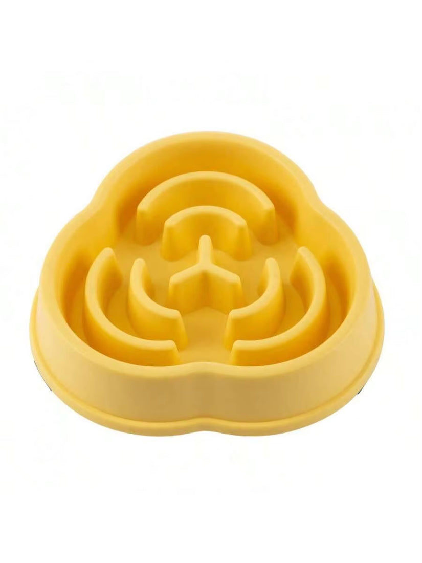 1Pc Dog Slow Food Bowl Plastic Anti-Choking Slow Eating Cloud Shape Large Dogs Prevent Vomiting and Protect Intestines