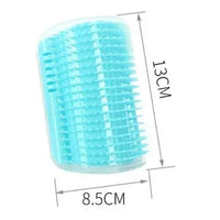 Cat Corner Brush Comb Massager for Cat Arch Plastic Scratcher Remove Hair Comb Grooming with Catnip Cat Self Cleaning Cat Supply