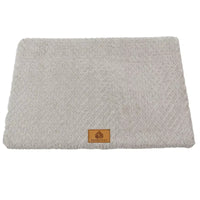 3D Foam Pet Bed with Removable Washable Faux Fur Cover Orthopedic Waterproof Dog Bed for Crate Anti-Slip Bottom Dog Bed