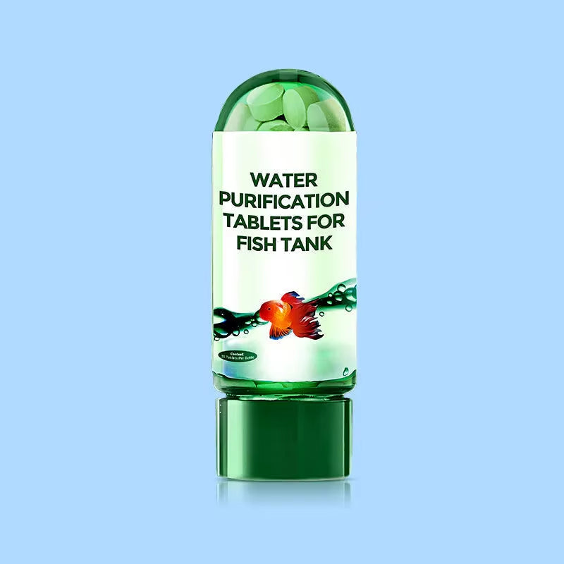 Water Purification Tablets Eco-Friendly Aquarium Water Purifier Fast-Acting Fish Tank Cleaning Solution Aquarium Water Clarifier